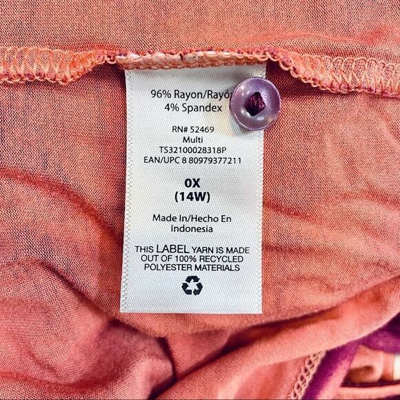 Terra & Sky Tie Dye Ripple Long Sleeve Maxi Dress - Picture 8 of 10